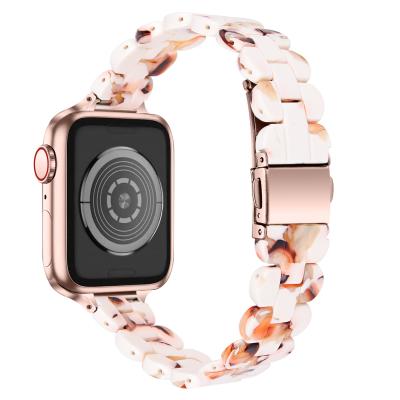 China Wrist Style Resin Band for Apple Watch Band, Super Light Weight, Comfortable, Band for Apple Watch Band 38mm 40mm 41mm for sale