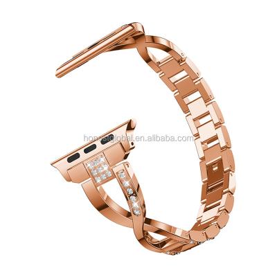 China Wrist Style Strap For Apple Watch Stainless Steel Watch Band Replacement Strap Wrist Band Strap For Apple Watch 1/2/3 38/42MM for sale