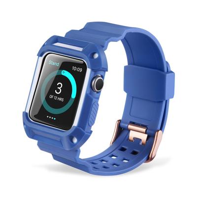 China Wrist Style New Arrival Soft Armor Case&silicon Band For Apple Watch for sale