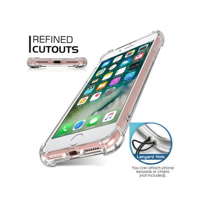 China new arrival ultra thin scratchproof and shockproof for iphone X case shockproof tpu clear phone case, for iphone 8 case for sale