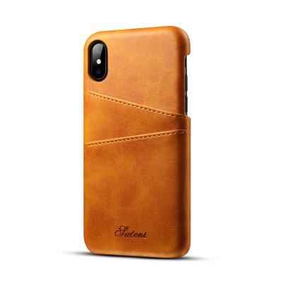 China Scratchproof and Shockproof For iPhone 8 Premium Leather Case Protective Back Cover, For Iphone X Cell Phone Case for sale