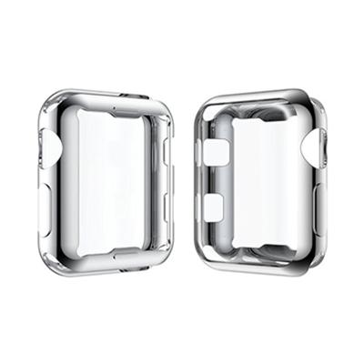 China Lightweight Electroplating Scratchproof Shockproof Anti-scratch Protective Full TPU Case Cover For Apple Watch 3 2 1 for sale