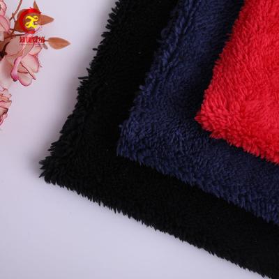 China Market 100 Polyester Short Plush Fabric Eco - Friendly Wholesale Price for sale