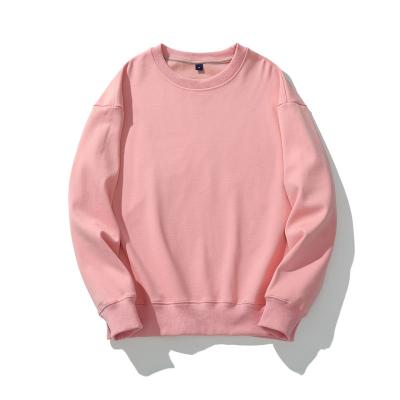 China Wholesale Custom Anti-wrinkle Logo Pastel Pink Oversized Crewneck Sports Sweatshirt For Male for sale