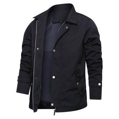 China Breathable Quality Mens Ditch Coat Spring Oversized Anorak Full Zipper Buttoned Work Jacket for sale