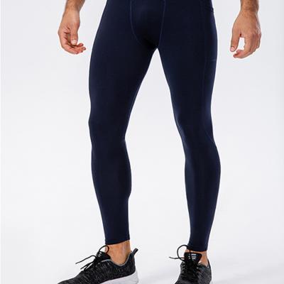 China Men's Breathable Fitness Pants Plus Velvet Training Pockets Tight Working Pants for sale