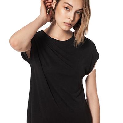 China New style breathable split-end yoga clothes loose women and quick-drying tops ladies short sleeve halter for sale