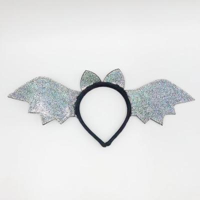 China Wholesale Adult Halloween Witch Party Ornaments Halloween Headband Hair Accessories Hair Circle Bat Wings Dress Up Dress for sale