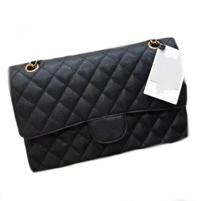 China Classcial Flap Quilted Bag 2021 Hot Selling Luxury Famous Brand Caviar Genuine Leather Classic Flap Quited Purse Bags Shoulder Bags For Ladies And Girls for sale