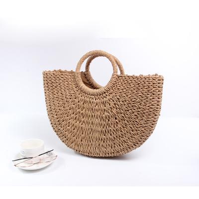 China 2021 Hot Sale Fashion Straw Tote Bag Low Price Wholesale Woven For Beach Wear for sale