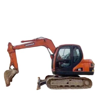 China New High Quality Doosan DX80 Used Small Excavator Construction Machinery 8 Tonnage Quality Assurance 0.3MÂ ³ for sale