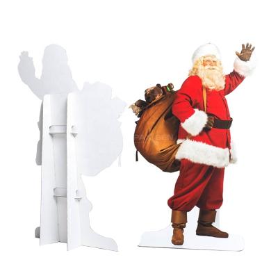 China Eco - Friendly Custom Pop Stand Up Human Shaped Cardboard Display Standee , Christmas Cardboard Advertising Display for sale