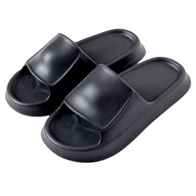 China CUSHIONING Thick Bottom Stepping On EVA Women Summer Soft Bottom Household Bathroom Home Men's Outdoor Sandals And Slippers Shit Slippers for sale