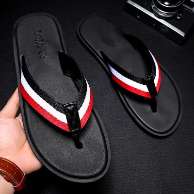 China CUSHIONING New Men's Summer Non-slip Flip Flops Men's Sandals And Slippers Fashion Beach Sandals For External Wear Wholesale for sale