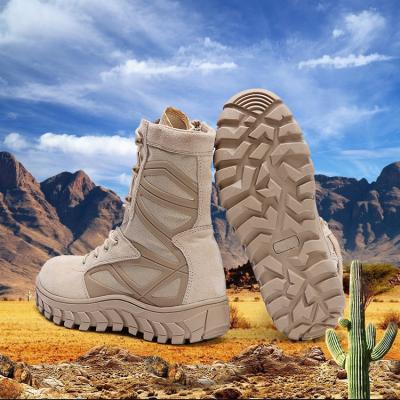 China Wholesale Fashion Trend Cowhide Combat Water Resistant Tactical Non-slip Army Commando Boots Military For Men for sale