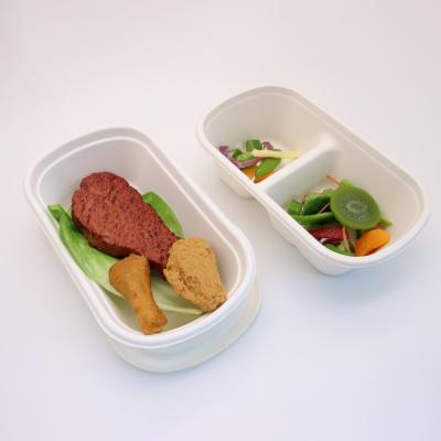 China Biodegradable Sugarcane Bagasse Takeout Food Containers Lunch Biodegradable To Go Boxes With Lid for sale