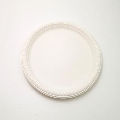 China Disposable White Customized Disposable Plastic Dishes With Cover for sale