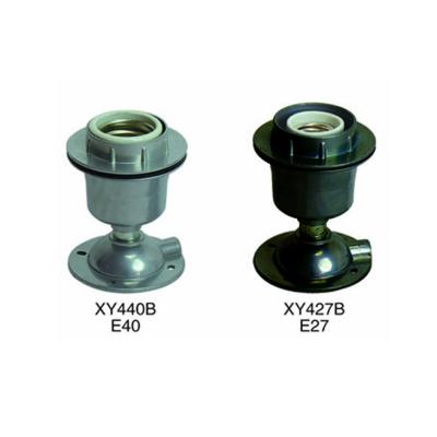 China E27 E40 E27 ABS Die Casting Aluminum Waterproof Outdoor Socket Socket Bulb Holder Hanging Socket For Indonesia Market for sale