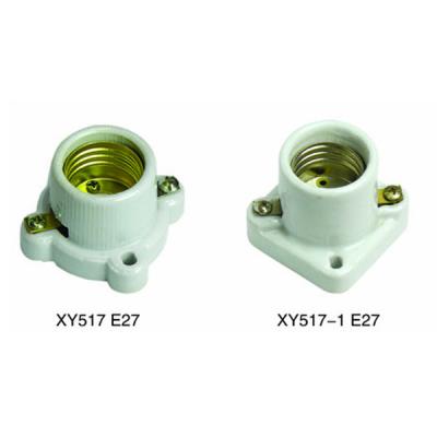 China E27 lamp holders e27 porcelain electrical sockets wall mounted lamp sconce E27 bulb holder for sale