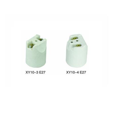 China E27 bulb base e27 threaded ceramic lamp holder socket porcelain lamp base bulb socket light holder for sale