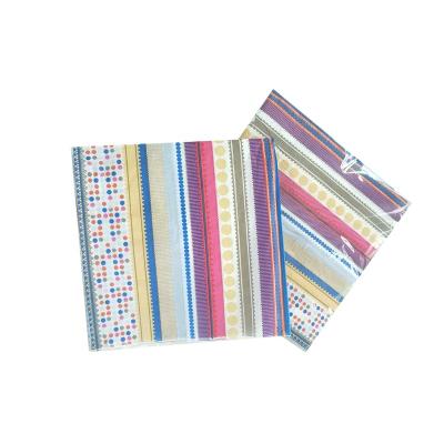 China Printed Custom Colorful Stripe Guest Tissue Serviette Paper Napkin Tissue for sale