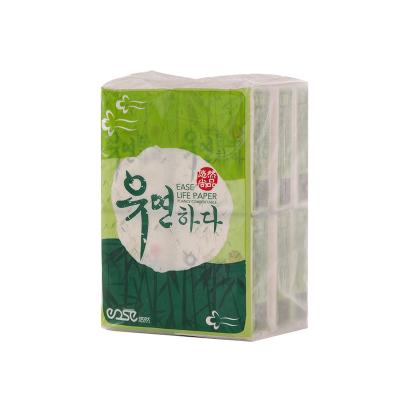 China Pocket Tissue Advertising Private Brand Bamboo Pulp Mini Pocket Facial Tissue for sale