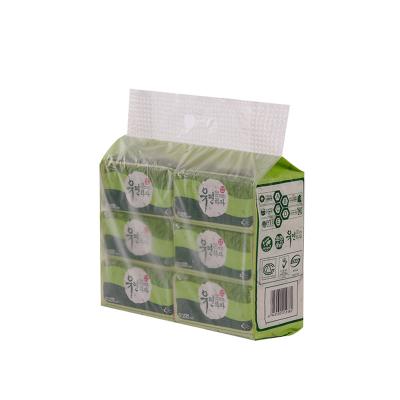 China Soft-pack Tissue New Arrival Natural Strong Skin-friendly  Bamboo Soft Packed Facial Tissue 3 Ply for sale