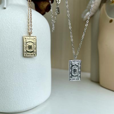 China TRENDY 925 sterling silver necklaces nameplate necklace tyle necklacDylam real silver gold plated moissanite zarcon indian style for sale