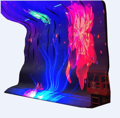 China Wall Indoor Curved Soft Flexible Led Video Display Screen For Exhibition Store Advertising Poster Curved Flexible Billboard for sale