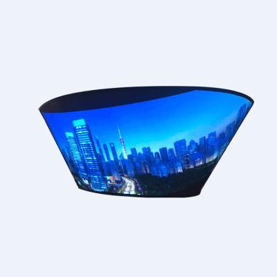 China Indoor Outdoor Curved P2P4P5 P2P4P5 Soft Full Color High Definition LED Video Wall Advertising LED Display Soft Full Color Flexible Screen for sale