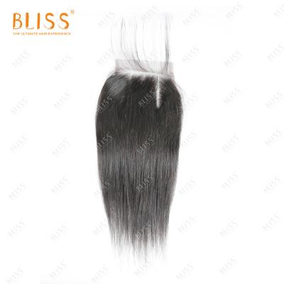 China 100% Swiss Pulled Human Hair Lace Closures 100% Happiness 4x4 Lace Closures Brazilian Double Closure Hair Lace Closures Wholesale for sale