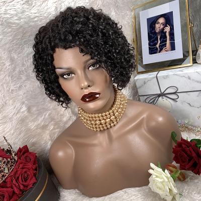 China Easy and Comfortable Attach and Remove Curly Bliss Emerald Short Bob Wig Water Wave Hair Wigs Grade 8A Wigs for Black Women Wholesale for sale