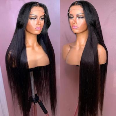 China Silky Straight Lace Front Wigs For Black Women Happiness Wave Hair 4x4 Lace Closure Silky Straight Wigs 180% Density for sale