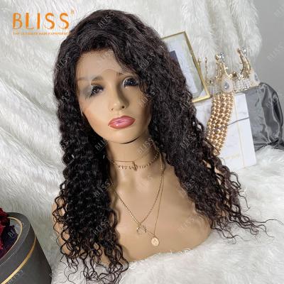 China Easy and Comfortable Attach and Remove Deep Water Wave of Happiness 13x4 Lace Up Wholesale 180% Human Hair Front Wig Water Wave Wig Wig Hair Human Hair for sale