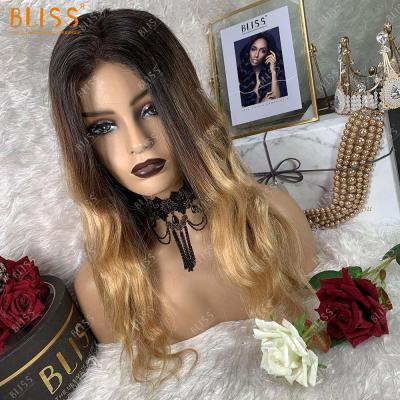 China Easy and Comfortable to Attach and Remove 180% Brazilian Ombre Hair Wigs Body Wave Happiness 13x4 Full Lace Wigs T1b-4-27 Human Hair Wigs for sale