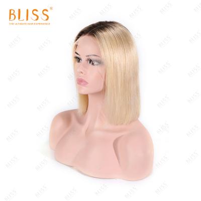 China Bob Bliss 1B Blonde Ombre 613 Lace Front Bob Wigs 613 Blonde Lace Front Human Hair Wigs Ombre 613 Bob Wigs Frontal Human Hair for sale