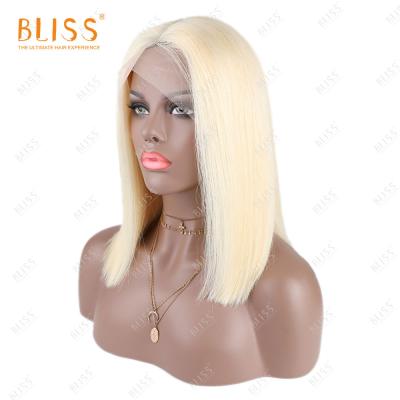 China Short Blonde Bob Wigs For Black Women Blonde Lace Wigs Bob Bliss Short 613 Bob Wigs Brazilian Blonde 613 Bob Lace Wigs Human Hair 613 for sale