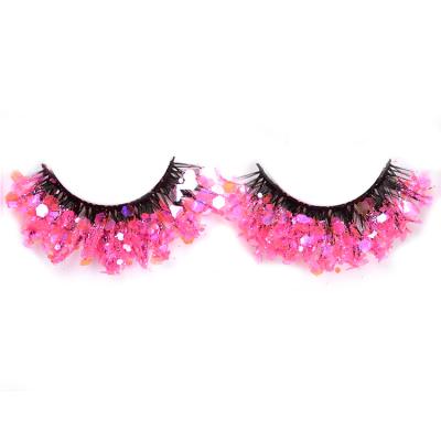 China Glow in the dark newcomer 5d faux mink eyelashes fluffy dramatic glow in the dark faux mink eyelashes for sale