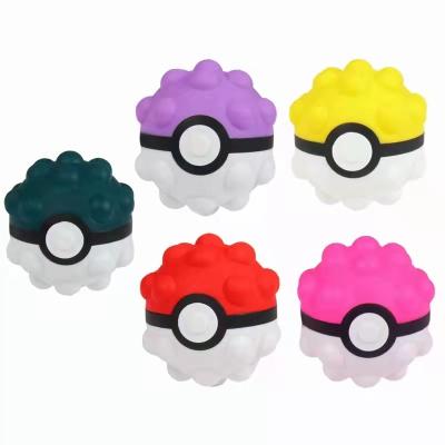 China 2022 Popular Silicone 3D Rainbow Snap Stress Ball Fidget Mini Squishy Sensory Toy 7.2*7.2cm Bubble Noise Push Cube Relaxing Stress Ball Fidget for sale