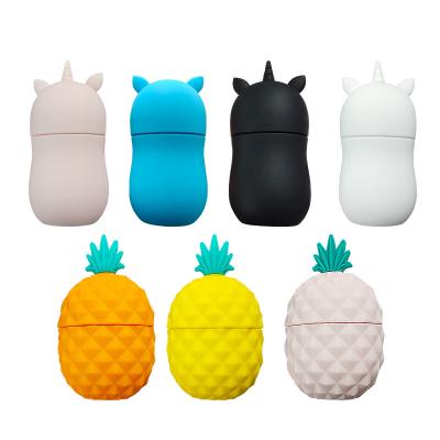 China Unicorn Facial Face Massager Ice Globes Silicone Ice Cream Pineapple Skin Care New Trend Face Beauty Cube Roller for sale