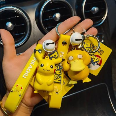 China 3D Cartoon Pokemoned Key Chain PVC Pokemoned Rubber Pendant Key Chain 7*7*10cm for sale