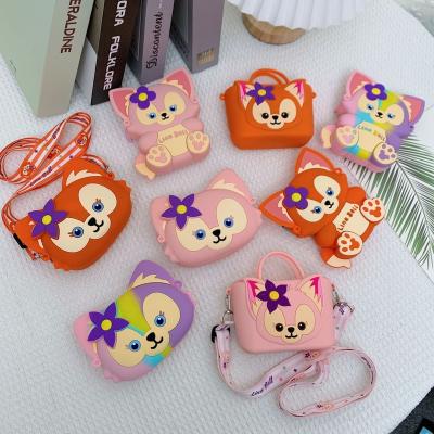 China New Silicone Coin Purse Hot Selling Cute Cross - Body Purse Silicone Jumping Person Purse Toy Bag For Little Girl 12*8*4cm for sale