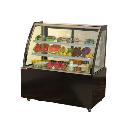 China Single-temperature Professional Manufacture Aiber Bakery Showcase Cake Display Vertical Refrigeration Showcase for sale