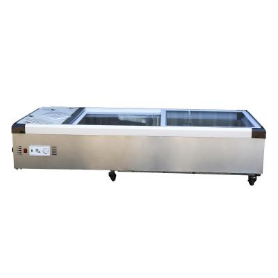 Cina 2022 Single-temperature Freezer Popular Commercial Glass Top Transparent Freezer Cryogenic Freezer in vendita