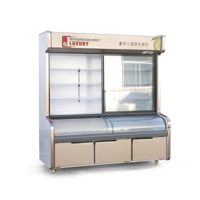 China Vertical Single-temperature Supermarket Refrigeration Display Cabinet Upright Commercial Fruits And Vegetables Rack for sale