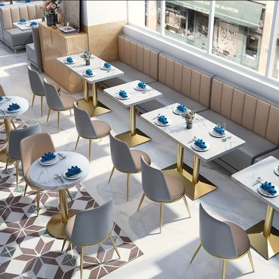 China Modern Style Fast Delivery Restaurant Sets Furniture Dining Table With Tables And Chairs Cafe Furniture Cafe Chairs for sale