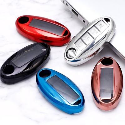 China Universal Soft Plastic TPU Car Key Cover Case For Nissan Altima Sunny Sylphy Tiida X-Trail Qashqai Livina for sale