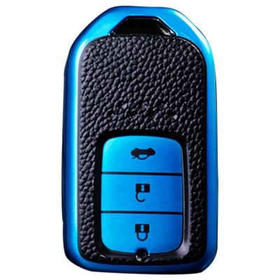 China TPU+Luxury Lowest Price New Arrival TPU Leather Car Key Cover For Honda for sale