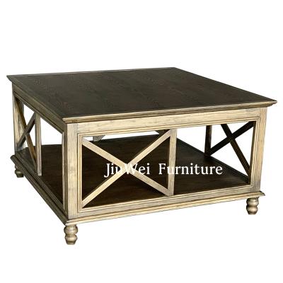 China New Design Home Furniture Solid Wood Coffee Table Living Room Wooden Table for sale