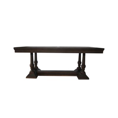 China European Style Carved Antique Rectangle Solid Wood Solid Wood Dining Tables for sale